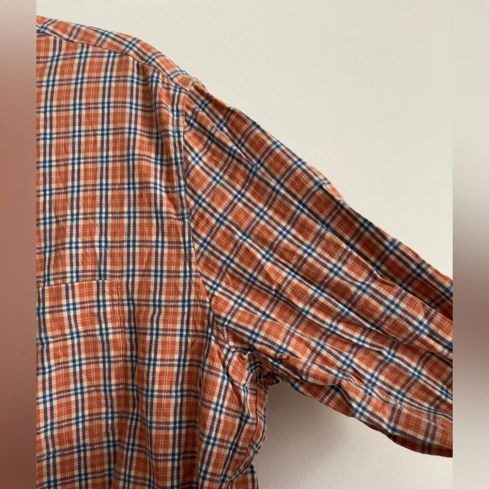 Sewn for J.Crew Men XL Brushed Twill Long Sleeve Button Shirt Classic Fit Cotton